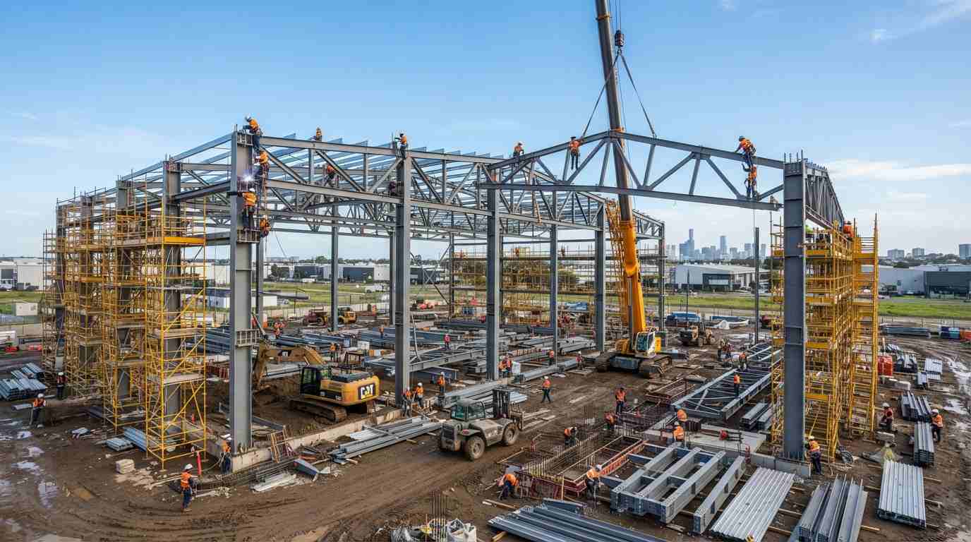 Industrial Factory Shed Construction in Chakan MIDC